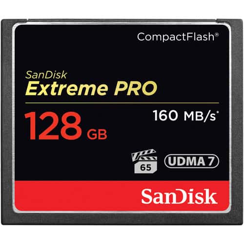 Карта памяти CF 128Gb Sandisk Extreme Pro 160Mb/s