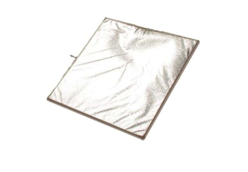 Пена 100x100см белая/серебро