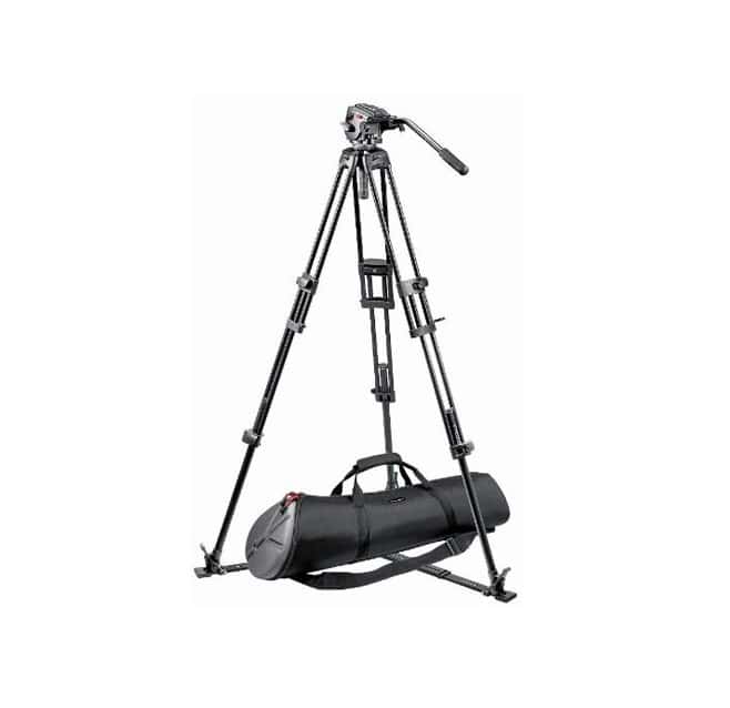Штатив Manfrotto 525MVB + 501HDV video head